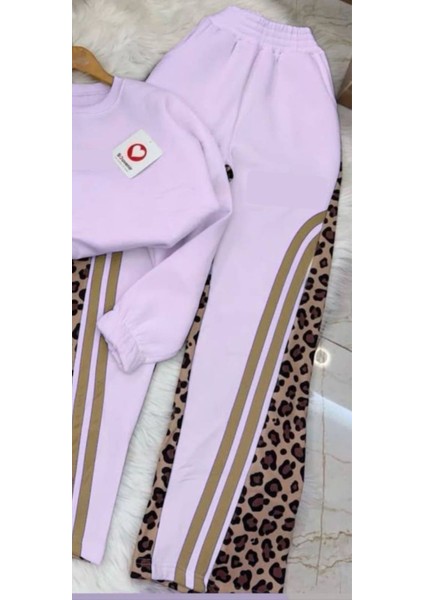 Leopar Desenli Kız Çocuk Ikili Takım -%100 Pamuk fırsatları