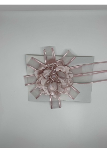 Gelin Bohçası Için Çiçek Motifli 1 Adet Pembe Bohça Çiçeği modelleri