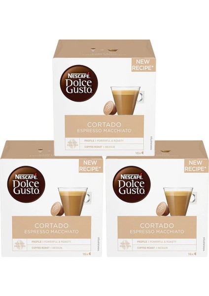 Dolce Gusto Cortado Espresso 3 Adet 48 Kapsül