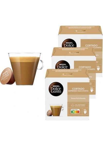 Dolce Gusto Cortado Espresso 3 Adet 48 Kapsül fiyatları