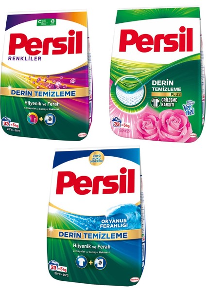 5 kg Renkliler+Gülün Büyüsü+Okyanus 3 Lü Karma Paket