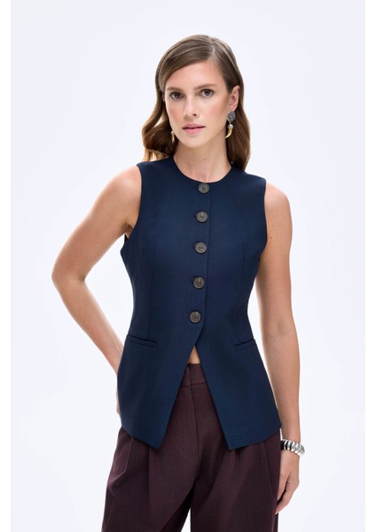 Lacivert Kadın Yelek YLK00933