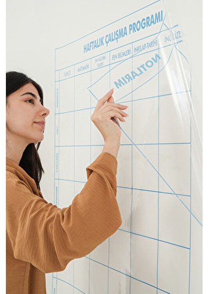 5-6-7-8.sınıf Haftalık Ders Çalışma Programı Beyaz Renkli Kullanışlı Planlama Aracı