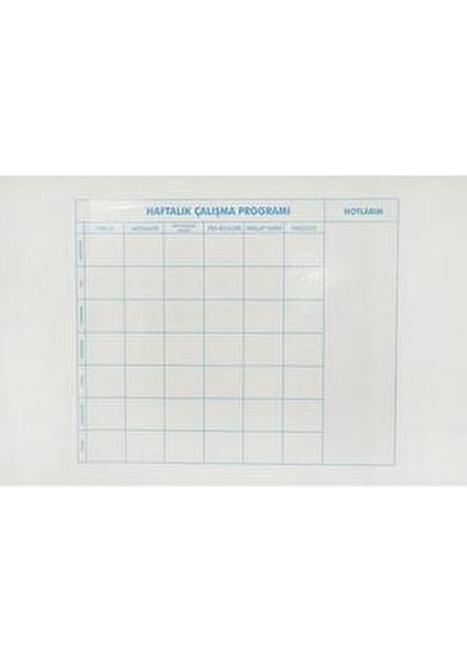 5-6-7-8.sınıf Haftalık Ders Çalışma Programı Beyaz Renkli Kullanışlı Planlama Aracı modelleri