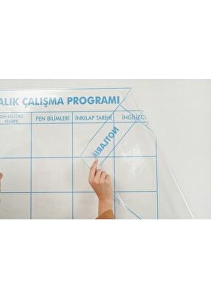 5-6-7-8.sınıf Haftalık Ders Çalışma Programı Beyaz Renkli Kullanışlı Planlama Aracı