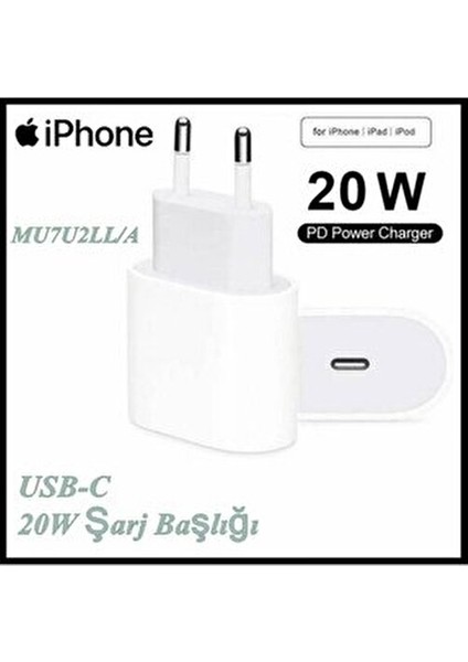 Iphone Tüm Serilerle Uyumlu 20W Type-C Çıkışlı Hızlı Şarj Adaptörü 2 Yıl Apple Türkiye Garantili fiyatları