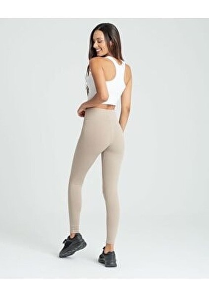 Taş Rengi Kaşkorse Fitilli Tayt