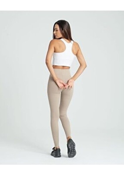 Taş Rengi Kaşkorse Fitilli Tayt