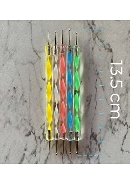 Tırnak Süsleme Nail Art Kalemi 5 Li Seti Profesyonel Kullanım İçin fiyatları