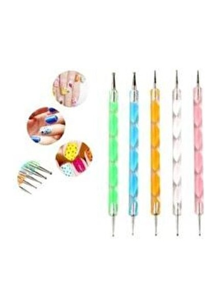 Tırnak Süsleme Nail Art Kalemi 5 Li Seti Profesyonel Kullanım İçin modelleri