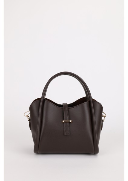 Kadın Gold Aksesuar Detaylı Üç Bölmeli Tasarım Çıkarılabilir Makyaj Çantalı El ve Omuz Çantası Roma fiyatları