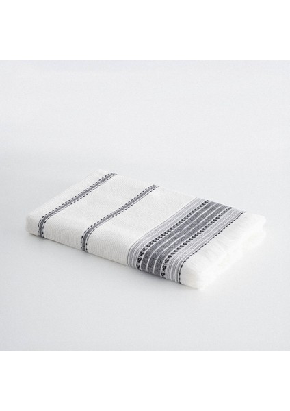 Izgi Banyo Havlusu Organik Pamuk Dokuma Siyah 80 x 150 cm indirimleri