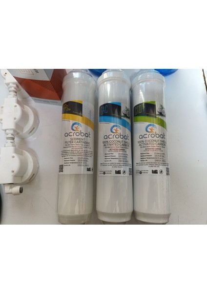 AllWater Su Arıtma Acrobat 3'lü Inline Filtre Seti (Dirsek Hediyeli)