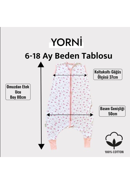 Interlok Kız Bebek Ayaklı Uyku Tulumu indirimleri