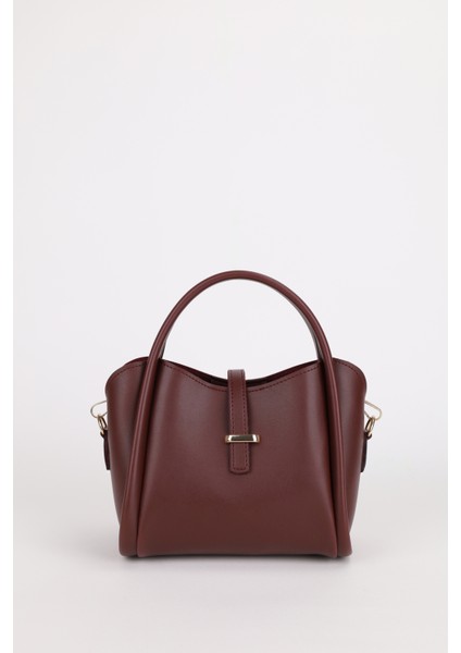 Kadın Gold Aksesuar Detaylı Üç Bölmeli Tasarım Çıkarılabilir Makyaj Çantalı El ve Omuz Çantası Roma fiyatları