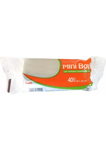 Şeffaf Mini Boy Çöp Poşeti, 40 Adetli Rulo, 40X47 cm – 5 Paket (Toplam 200 Adet) modelleri