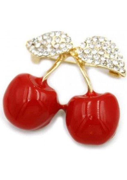Kiraz Broş - Kırmızı fiyatları