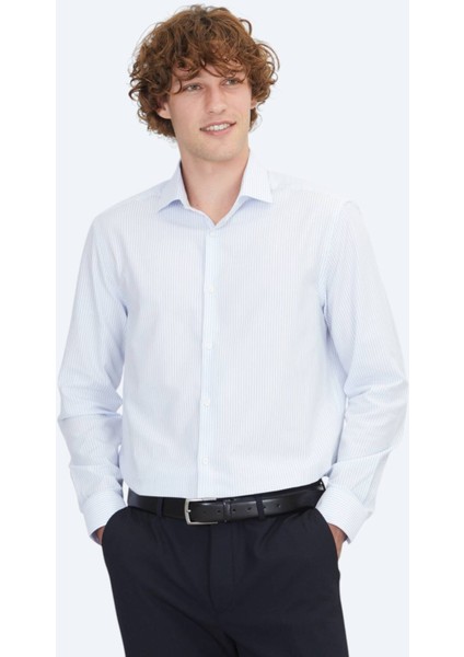 Mavi Regular Fit Dokuma Klasik %100 Pamuk Gömlek