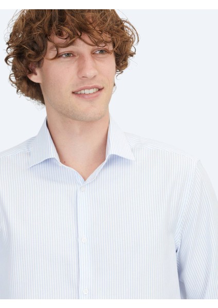 Mavi Regular Fit Dokuma Klasik %100 Pamuk Gömlek modelleri