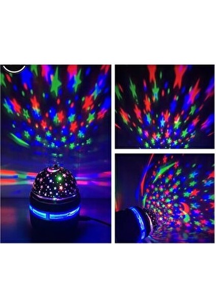 Sge Projektörlü Yansıtmalı Çocuk Bebek Odası Gece Lambası