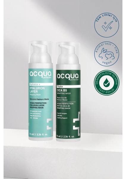 Ultra Nemlendirici ve Onarıcı ve Yatıştırıcı, Cica B5 Hyaluron Layer Soyulabilir Maske Bakım Seti