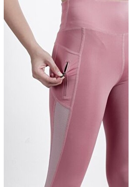 Kadın Yüksek Bel Esnek Spor Tayt Toparlayıcı Özelliklerle Mürdüm Renk Seçeneği fiyatları