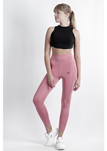 Kadın Yüksek Bel Esnek Spor Tayt Toparlayıcı Özelliklerle Mürdüm Renk Seçeneği indirimleri