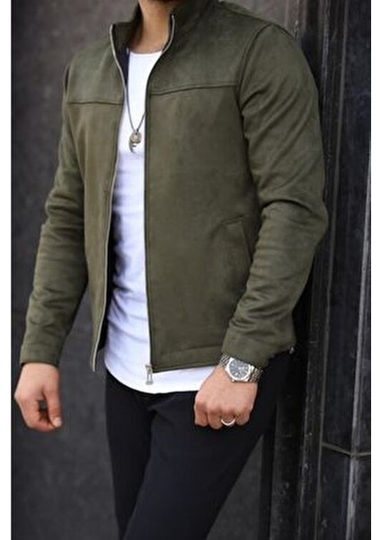 Erkek Haki Süet Baharlık Ceket fırsatları