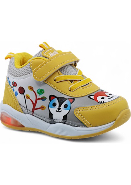 Zıpzıp Ortopedik Hafif Yuva Kreş Ev Unisex Işıklı Çocuk Spor Ayakkabı