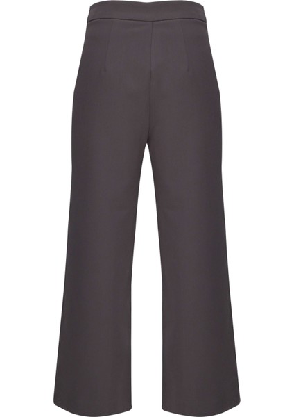Gri Yüksek Bel Culotte Pantolon fiyatları