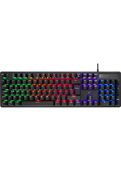 Emachines EAK104 Siyah USB Rgb Backlight Red Swıtch Mekanik Q 104 Tuşlu Gaming Klavye fiyatları