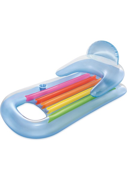 Şişme Havuz Deniz Yatağı - Sultan Yatağı - Bardaklıklı - Mavi (58802EU) fiyatları