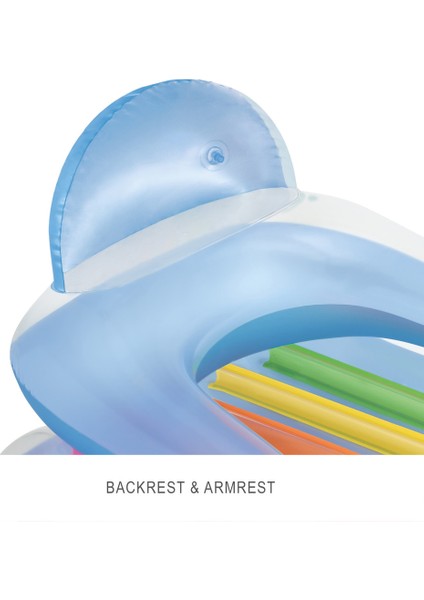 Şişme Havuz Deniz Yatağı - Sultan Yatağı - Bardaklıklı - Mavi (58802EU) fırsatları