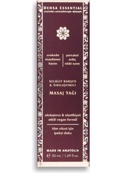 Selülit Karşıtı & Sıkılaştırıcı Masaj Yağı 50 ml Pürüzsüz/yenilenmiş/canlı/sıkı Cilt Görünümü " fiyatları
