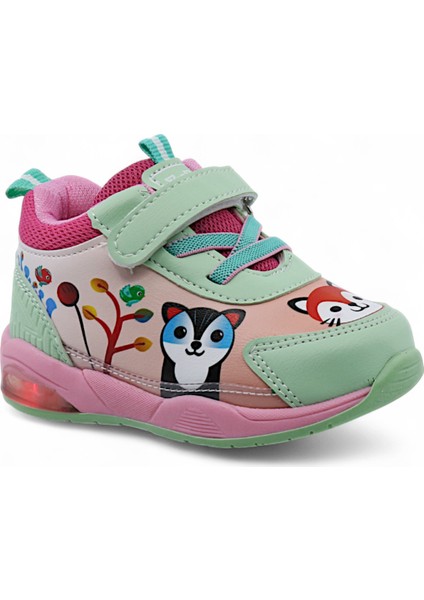 Zıpzıp Ortopedik Hafif Yuva Kreş Ev Unisex Işıklı Çocuk Spor Ayakkabı