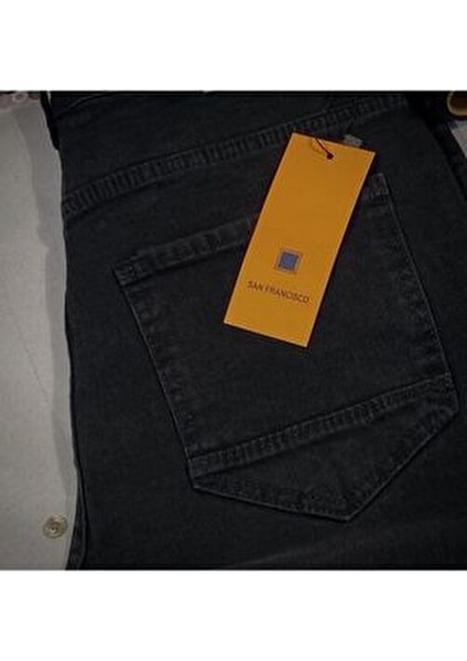 miremiran Denim Rahat Kesim Siyah Kot Pantolon Erkek Regular Fit %85 Pamuk Kumaş ile Günlük Kullanım fiyatları