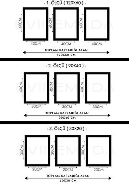 Felak Nas Ayetel Kürsi 3 Parça Gümüş Pleksi Tablo Çerçeveli Modern Dekoratif fırsatları