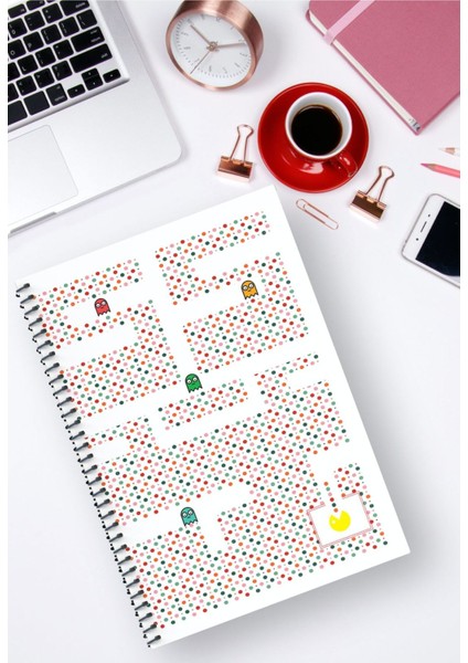 A5 Spiralli Defter 4'lü Set Çizgisiz 96 Sayfa Karton Kapak Ikonik Seri Okul Defteri fırsatları