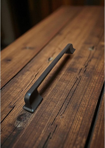 Beta Çizgili Siyah Alüminyum Metal Lüks Modern Mobilya Çekmece Mutfak Dolabı Kulpu 160MM-192MM modelleri