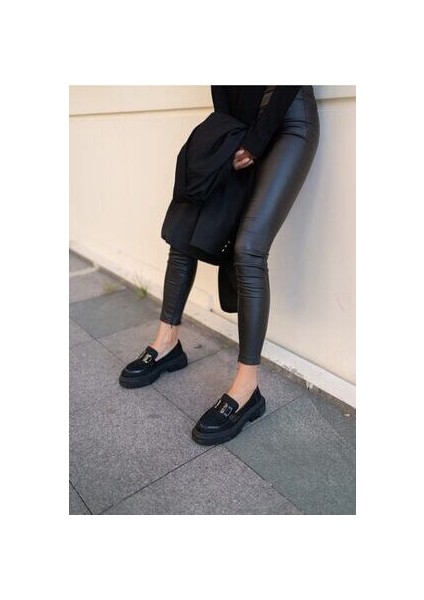 Dimatali Kadin Siyah Suet Siyah Rugan Parçali Ayakkabı fırsatları
