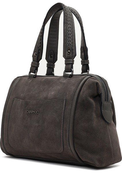 Kadın Gri Uzun Askılı Süet Kol Çantası 25ABD242610 indirimleri