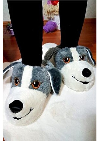 Unisex Köpek Peluş Panduf modelleri