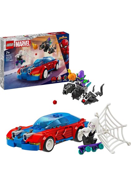 Super Heroes Örümcek Adam Yarış Arabası ve Venom Green Goblin 76279 indirimleri