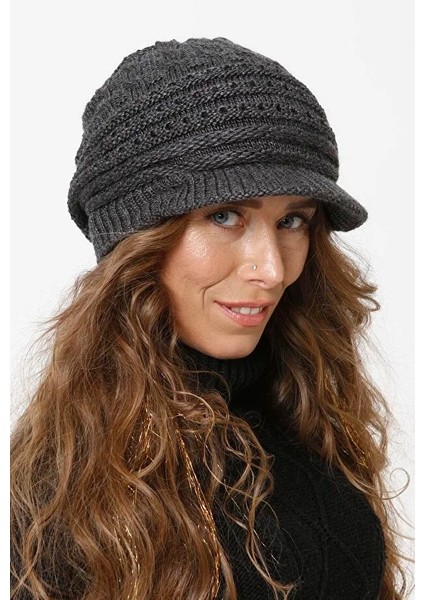 Siperli Astarlı Triko Örgü Bere