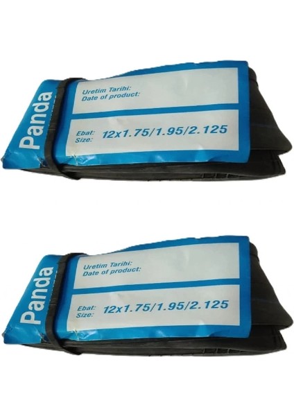 12 Jant 12 1/2X1.95X2 1/4 (50/54-203) Iç Lastik Eğri Sibop x 2 Adet