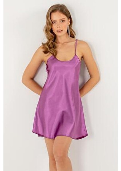 Ince Askılı Mini Saten Gecelik fiyatları