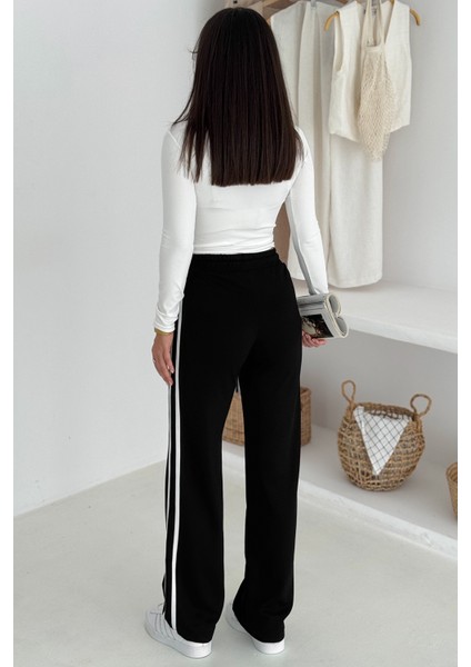 Kadın Çizgili Bağcıklı Bol Paça Eşofman Altı & Pantolon – Sportif & Günlük Konfor indirimleri