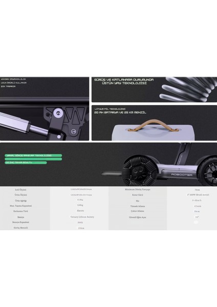Poylin Akülü Tekerlekli Sandalye | Robotik Yay Teknolojisi, Yanal Dönüş Manevra Sistemi P210 Robotics