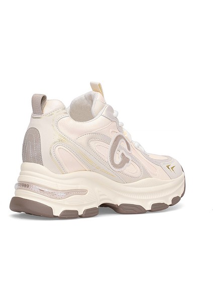 25K450 Kadın Hakiki Deri Klasik Sneaker Bej