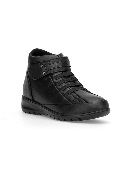 7118 Kadın Hakiki Deri Düz Bot Siyah fiyatları